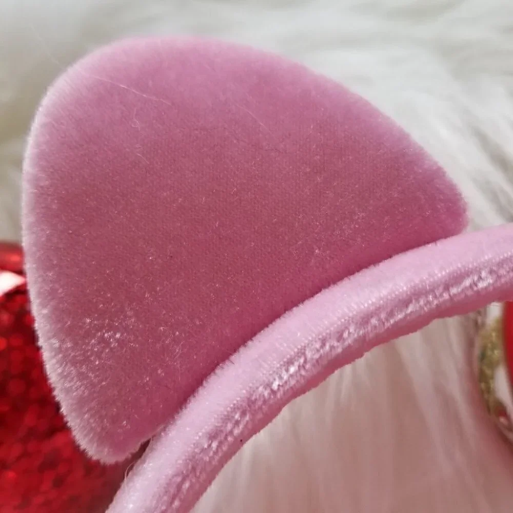 Pink faux fur earmuffs